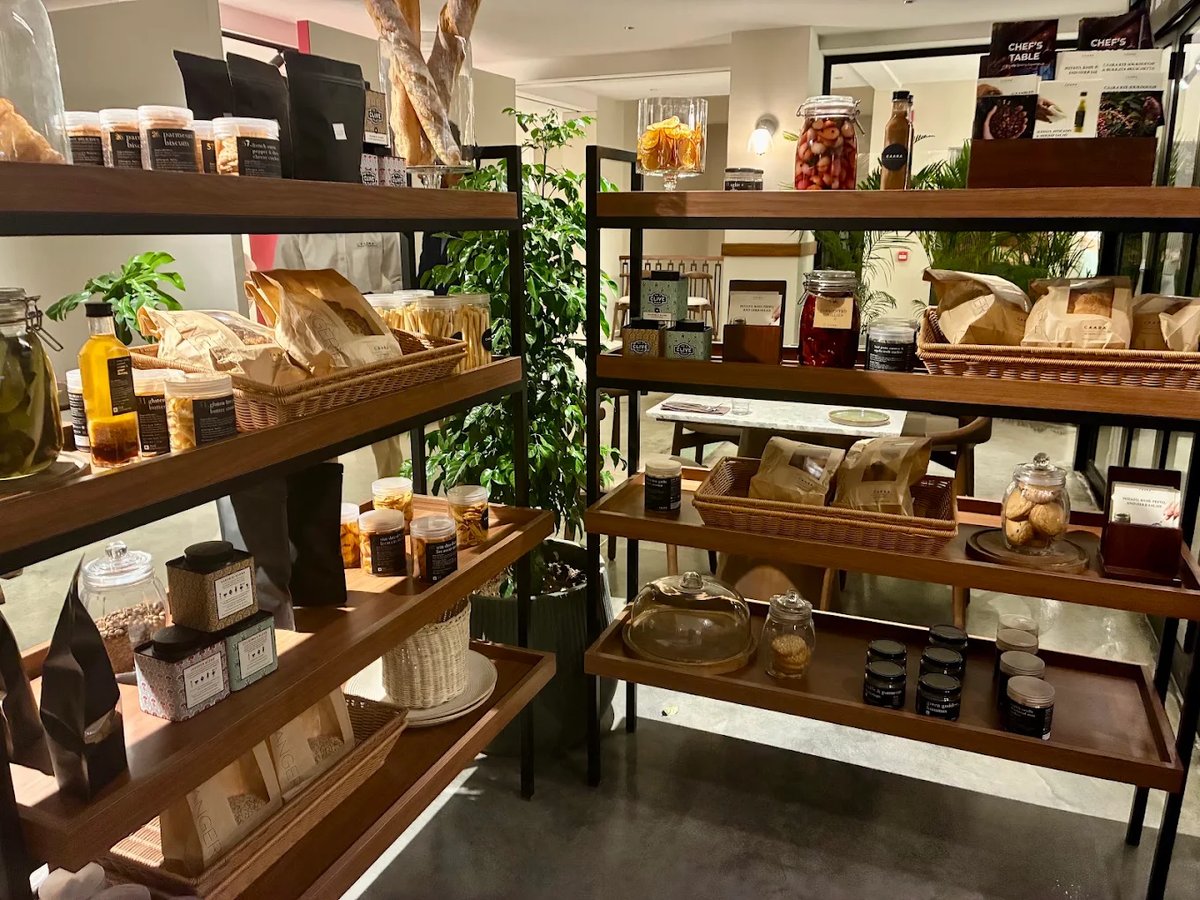 Curated gourmet display at The Edit